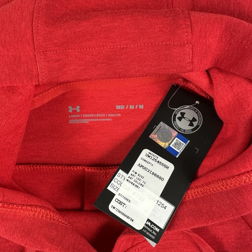 Under Armour Maryland Terrapins Hoodie Women's Medium Red Pullover College Park - Picture 14 of 16
